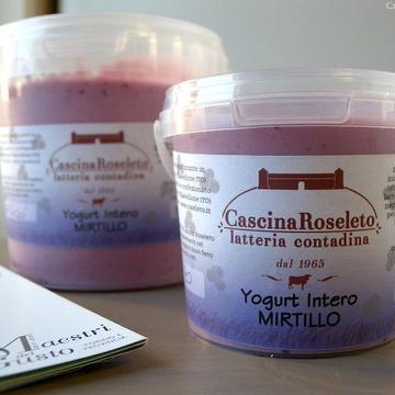 Yogurt di latte reale vaccino alla fragola