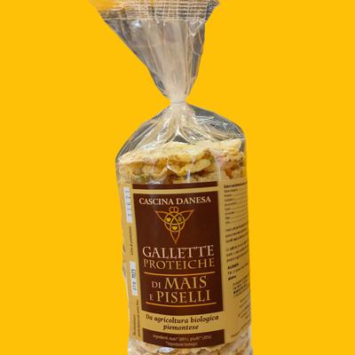 Gallette proteiche di mais e piselli
Bio
